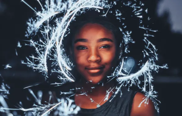 Girl, Lights, Women, Portrait, Xan Griffin