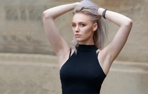 Картинка взгляд, девушка, модель, волосы