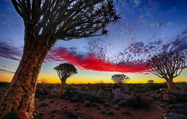 Sky, Namibia, Pallette, Keetmanshoop