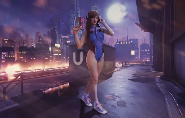 City, косплей, cosplay, overwatch, D.VA, овервотч