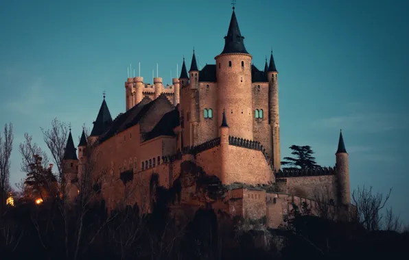Картинка природа, замок, архитектура