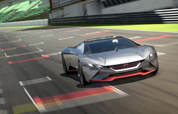 Concept, Peugeot, суперкар, Vision, пежо, Gran Turismo, 2015