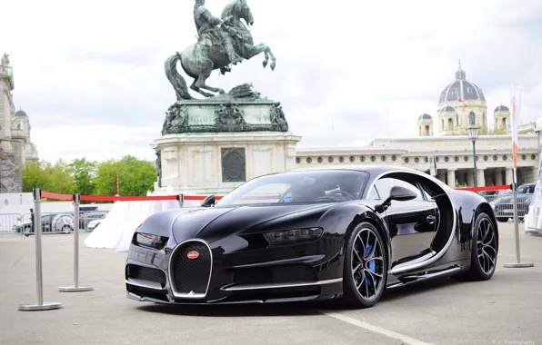 Bugatti, Black, Chiron