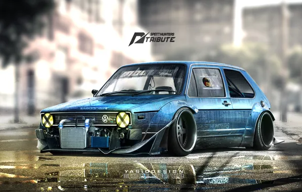 Volkswagen, Golf, mk1, Speedhunters, tribute, yasiddesign, needforspeed