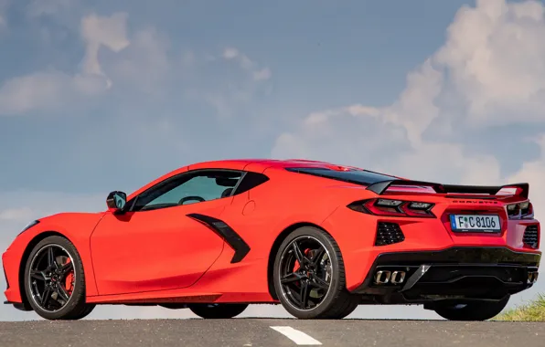 Картинка Corvette, Chevrolet, спорт кар, Chevrolet Corvette Stingray, экстерьер, Stingray, 2021