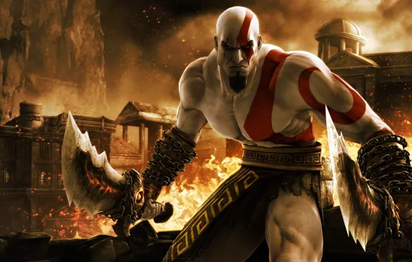 Игра, game, кратос, kratos, бог войны, ps3, God of War Ascension