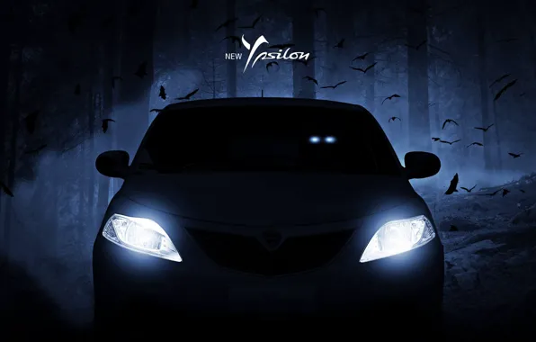 Картинка Фары, Lancia, Передок, Лянча, Ypsilon