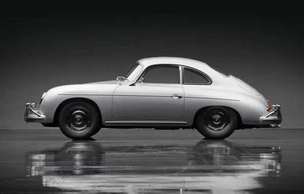 Картинка Porsche, 1957, 356, profile, Porsche 356A 1600 Super Coupe