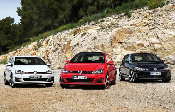 Картинка Volkswagen, cars, wallpapers, Golf, three