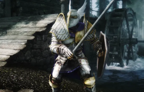 Hero, Warrior, Skyrim, The Elder Scrolls V: Skyrim, Bethesda Softworks, Video Game, by Hothtrooper44, Paladin …