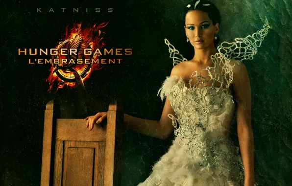 Картинка белое, платье, свадебное, Jennifer Lawrence, Дженнифер Лоуренс, Китнисс Эвердин, Katniss Everdeen, The Hunger Games 2