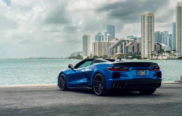 Chevrolet, wallpaper, Corvette Vossen Double RSC Rear