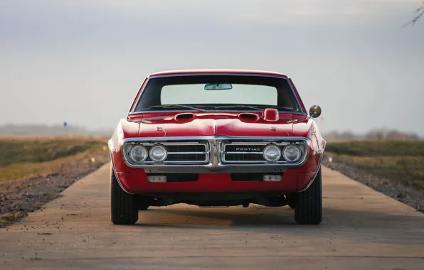 Red, Pontiac, 1967, american, musclecar, firebird, 400