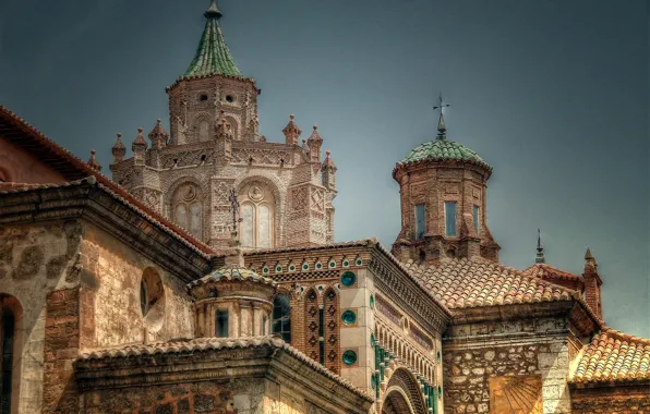 Картинка церковь, собор, архитектура, Испания, Spain, Teruel, Теруэль, Теруэльский собор