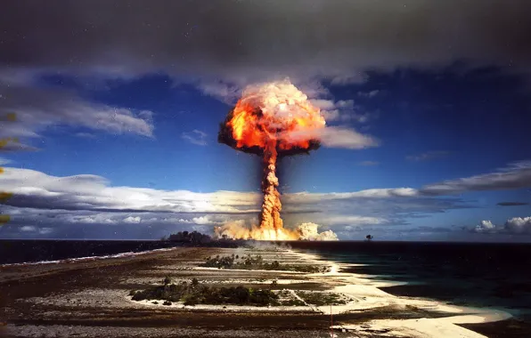 156, цветное фото, ядерный взрыв