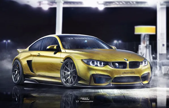Car, bmw, render