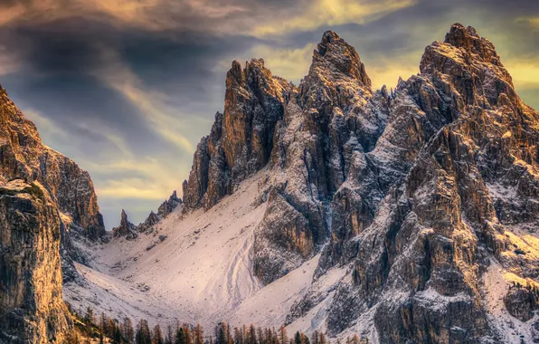 Горы, Скала, Альпы, Италия, Dolomites