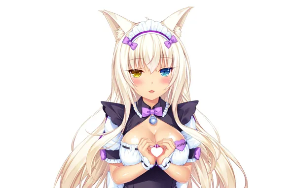 Kawaii, girl, neko, anime, cat, pretty, asian, cute
