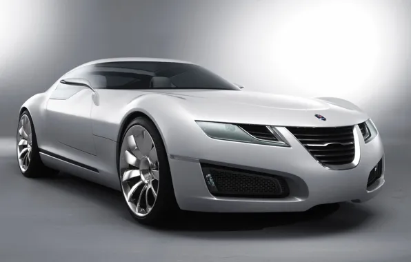 Белый, Saab, коецепт-кар, Aero-X