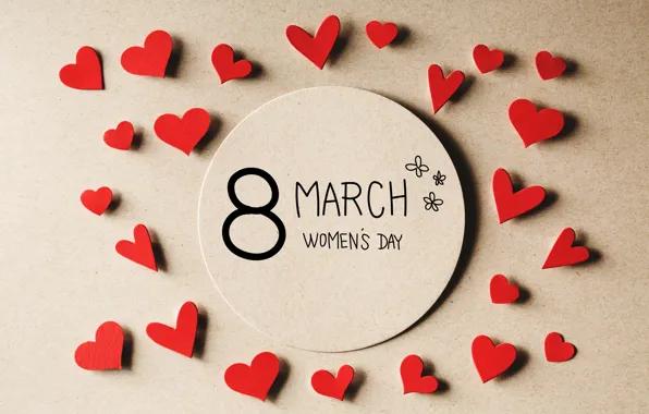 Сердечки, 8 марта, hearts, Women's Day