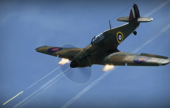 Огонь, истребитель, War Thunder