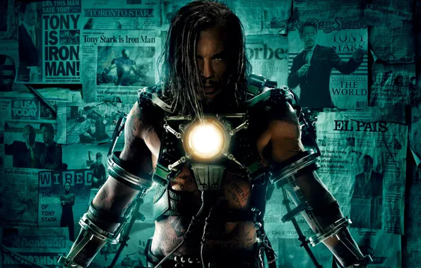 Обои Энергия, Газеты, Железный Человек 2, Iron Man 2, Ivan Vanko.