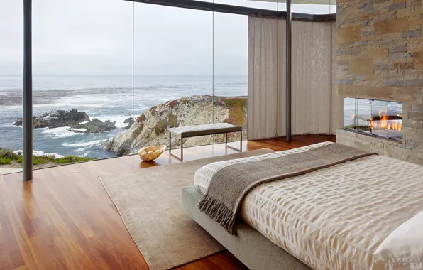 Дизайн, стиль, интерьер, спальня, California, штат Калифорния, Otter Cove Residence, by Fulcrum Structural Engineering