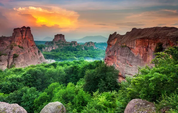 Sunset, Bulgaria, Belogradchik Rocks