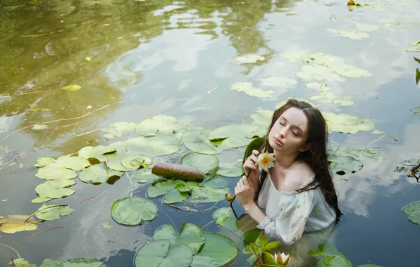 Офелия, Marie Dashkova, фотосессия в воде