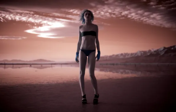 Девушка, фон, бикини