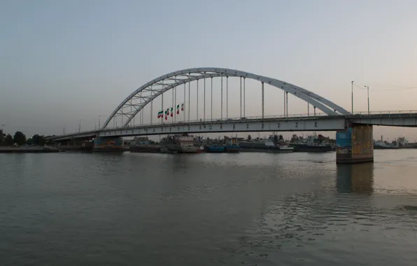 Bridge, khorramshahr, B&w
