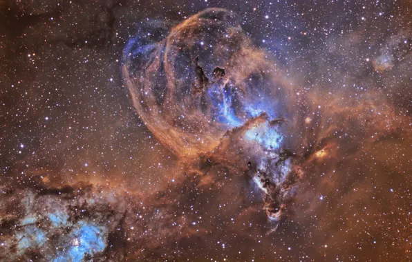 Звезды, туманность, nebulae, Киль, NGC 3576