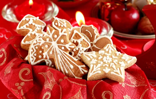 Праздник, новый год, рождество, печенье, сладости, christmas, new year, cookies