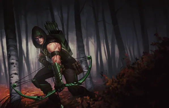 Green Arrow, DC Comics, Oliver Queen, Зелёная стрела