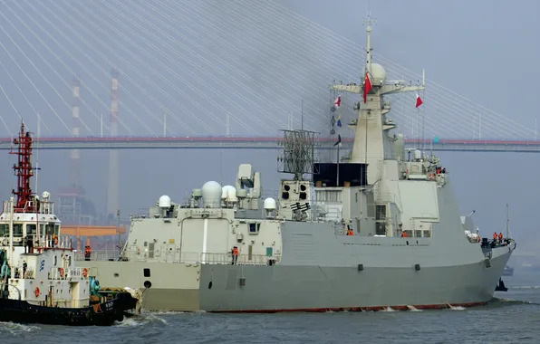 Китай, эсминец, type, 052dl, Zibo