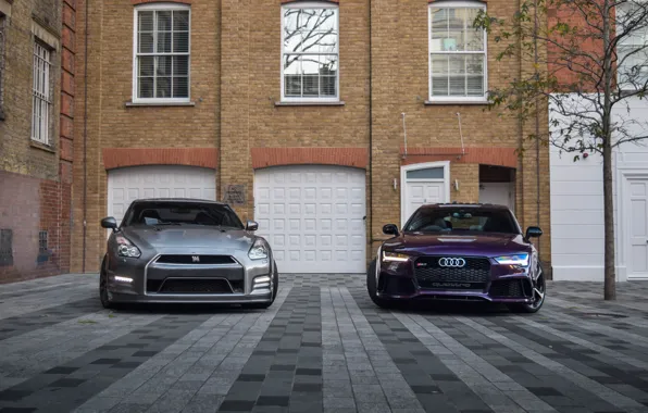 Audi, GTR, Nissan, Beautiful, R35, RS7