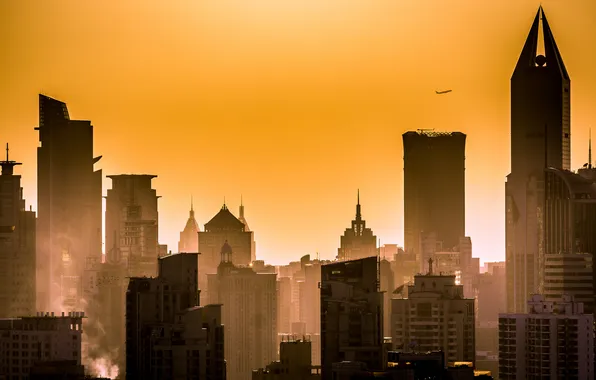 Картинка sunset, china, shanghai