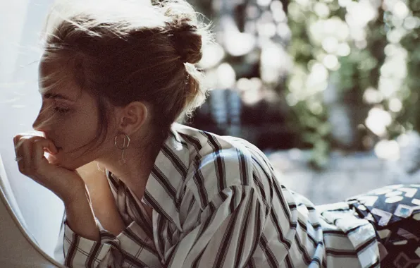 Модель, актриса, Эмма Уотсон, Emma Watson, фотосессия, 2015, Porter