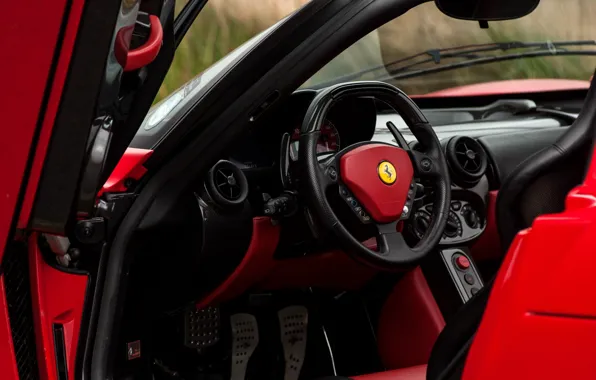 Картинка Ferrari, Ferrari Enzo, Enzo, close-up, car interior