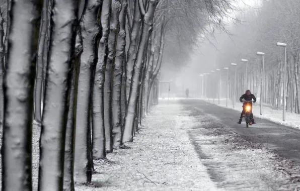 Зима, город, улица