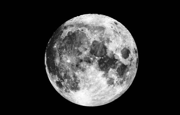 Moon, satellite, natural
