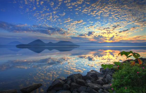 Картинка Япония, Хоккайдо, озеро Тоя