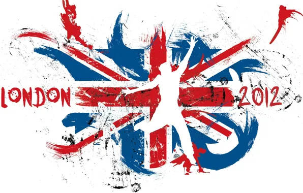 Лондон, флаг, лого, олимпиада, 2012, великобритания