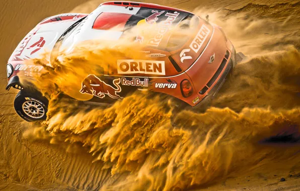 Песок, Mini, Пыль, Спорт, Скорость, Гонка, Red Bull, Rally