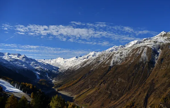 Горы, Альпы, Тироль, Ötztal, Эцталь