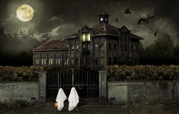 Картинка Halloween, House, Scary