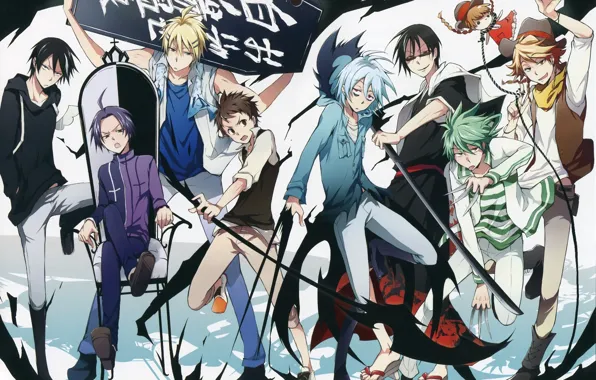 Аниме, парни, слуга вампир, Servamp