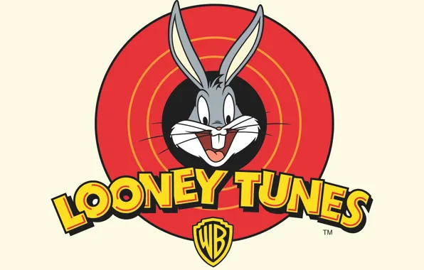 Кролик, Белый, Логотип, Мультфильм, Looney Tunes, Багз Банни