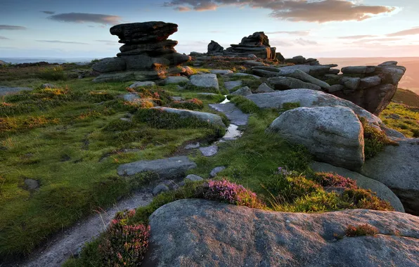 Пейзаж, горы, природа, камни