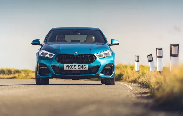 BMW, вид спереди, Gran Coupe, UK-spec, 2-Series, M Sport, 2020, 218i